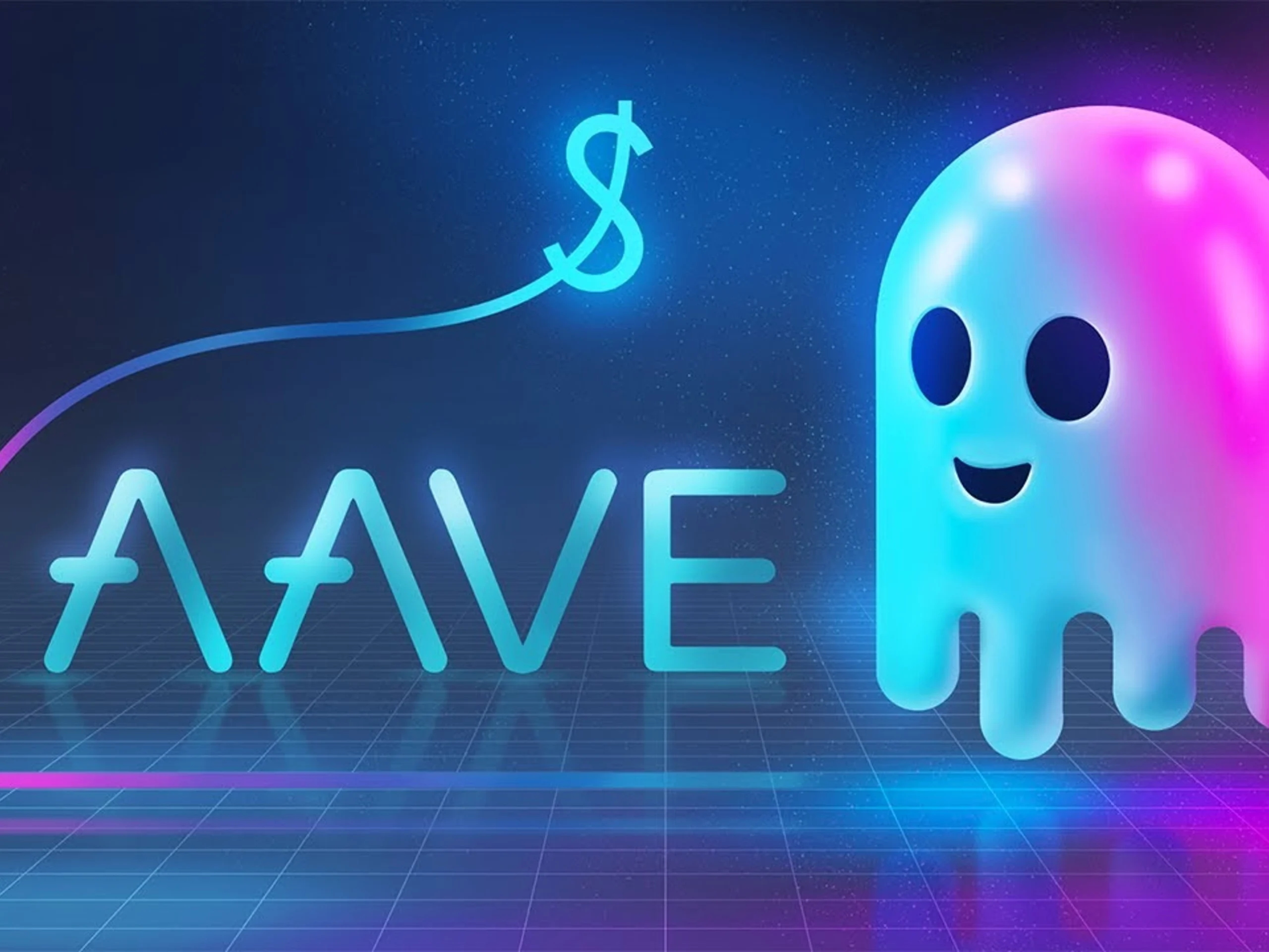 graphical 3d image of avve and it's ghost mascot.